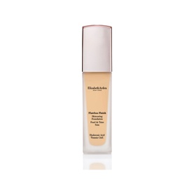 Elizabeth Arden Flawless Finish Skincaring Foundation 30ml in a glass bottle with rose gold cap