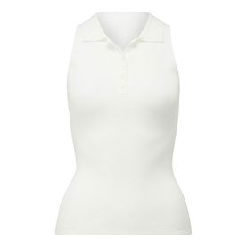 Elise Racer Polo Knit Top