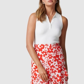 Elise Racer Polo Knit Top