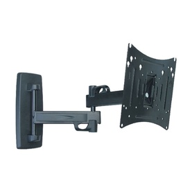 Prestige EasyThree Extra double arm TV wall bracket in black, compatible with 10&ndash;40 inch screens, max VESA 200x200