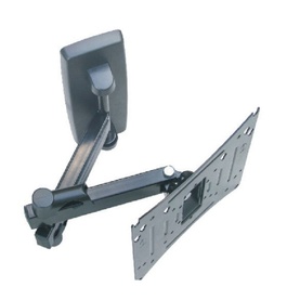 Prestige EasyThree Extra Double Arm TV Bracket for 10-40 inch screens, max VESA 200x200, in dark grey metal finish