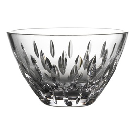 Waterford Enis Stacking Bowl Set of 3 in clear crystal with decorative cut leaf pattern and flared rim