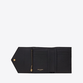 Monogram Matelass&eacute; Leather Compact Tri-Fold Wallet
