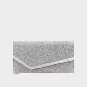 Emmie Fine Glitter Leather Clutch
