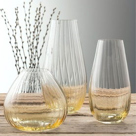 Erne Vase 12" Amber