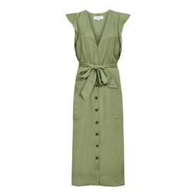 Emma Linen Blend Midi Dress