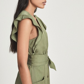 Emma Linen Blend Midi Dress