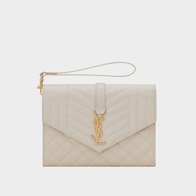 Monogram Matelass&eacute; Leather Clutch