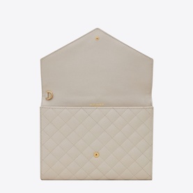 Monogram Matelass&eacute; Leather Clutch