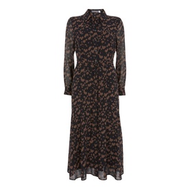 Erin Animal Midi Shirt Dress