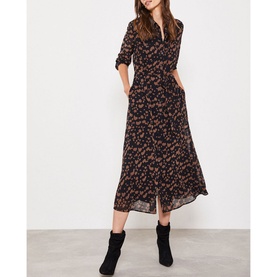 Erin Animal Midi Shirt Dress