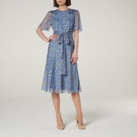 Eve Tie Waist Silk Dress