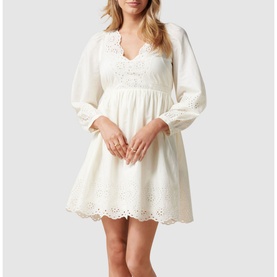 Esther Puff Sleeve Cutwork Dress