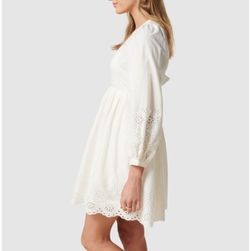 Esther Puff Sleeve Cutwork Dress