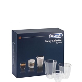 Set of 6 Fancy Collection Coffee Glasses