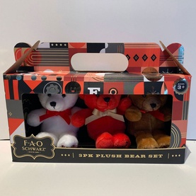 Three-Pack Mini Plush Bear Set