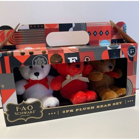 Three-Pack Mini Plush Bear Set