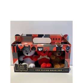 Three-Pack Mini Plush Bear Set