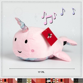 Plush Narwhal With Sound