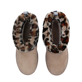 Fluff Mini Quilted Leopard Boots