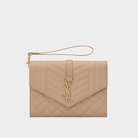 Monogram Matelass&eacute; Leather Clutch
