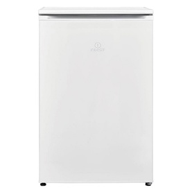 Rangemaster Under Counter Freezer in white, freestanding single-door design with small logo detail on front panel