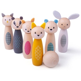 Wooden Animal Skittles