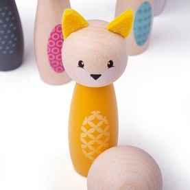 Wooden Animal Skittles