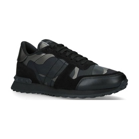 Leather Camouflage Trainers
