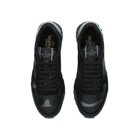 Leather Camouflage Trainers