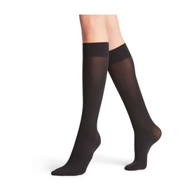 Pure Matt Knee High Socks Black