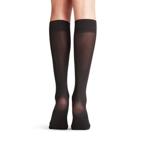 Pure Matt Knee High Socks Black