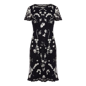 Floris Embroidered Shift Dress