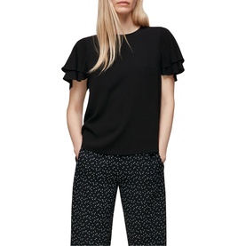 Frilled Keyhole Top