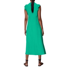 Frill Sleeve Button Dress