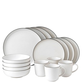 Bread Street White 16 Piece Dinner Set