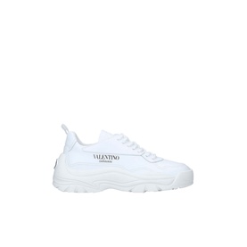 Valentino Gumboy Low Top Trainer in white, chunky white sole, logo print at tongue, lace-up fastening