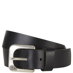 Zed Leather Belt Black