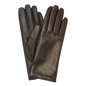 Nappa Leather Lined Touch-Screen Gloves