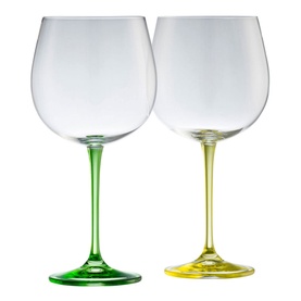 Gin & Tonic Set of Two Glasses - Lemon & Lime