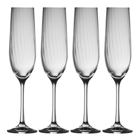 Erne Set of Four Champagne Flutes