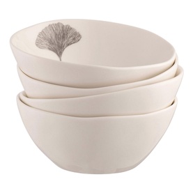 Ginkgo Leaf Cereal Bowl Set of Four