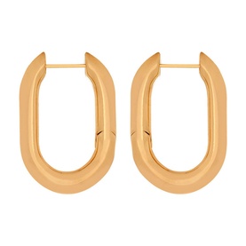 Chunky Oval Hoop Earrings