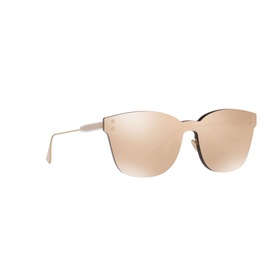 Christian Dior DiroColourQuake2 Sunglasses in gold with rimless mirrored lenses and slim metal temples