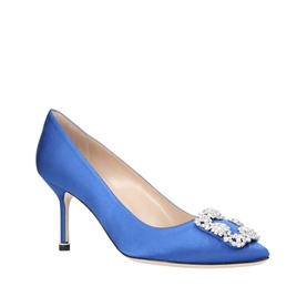 Hangisi 70 Buckle Satin Pumps