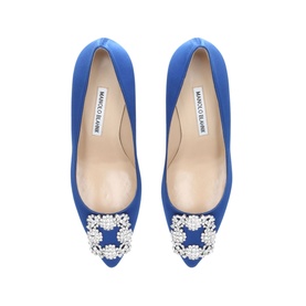 Hangisi 70 Buckle Satin Pumps