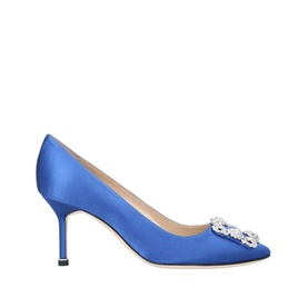 Hangisi 70 Buckle Satin Pumps