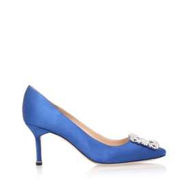 Hangisi 70 Buckle Satin Pumps