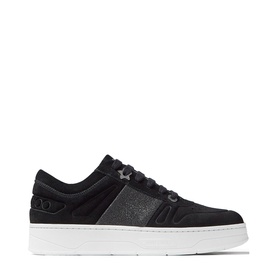 Hawaii Glitter-Embellished Suede Trainers