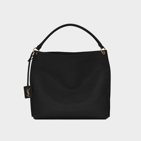 YSL Tag Leather Hobo Bag